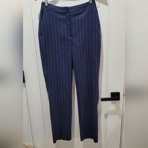 Basqur Navy Pinstripe Women's Pants
